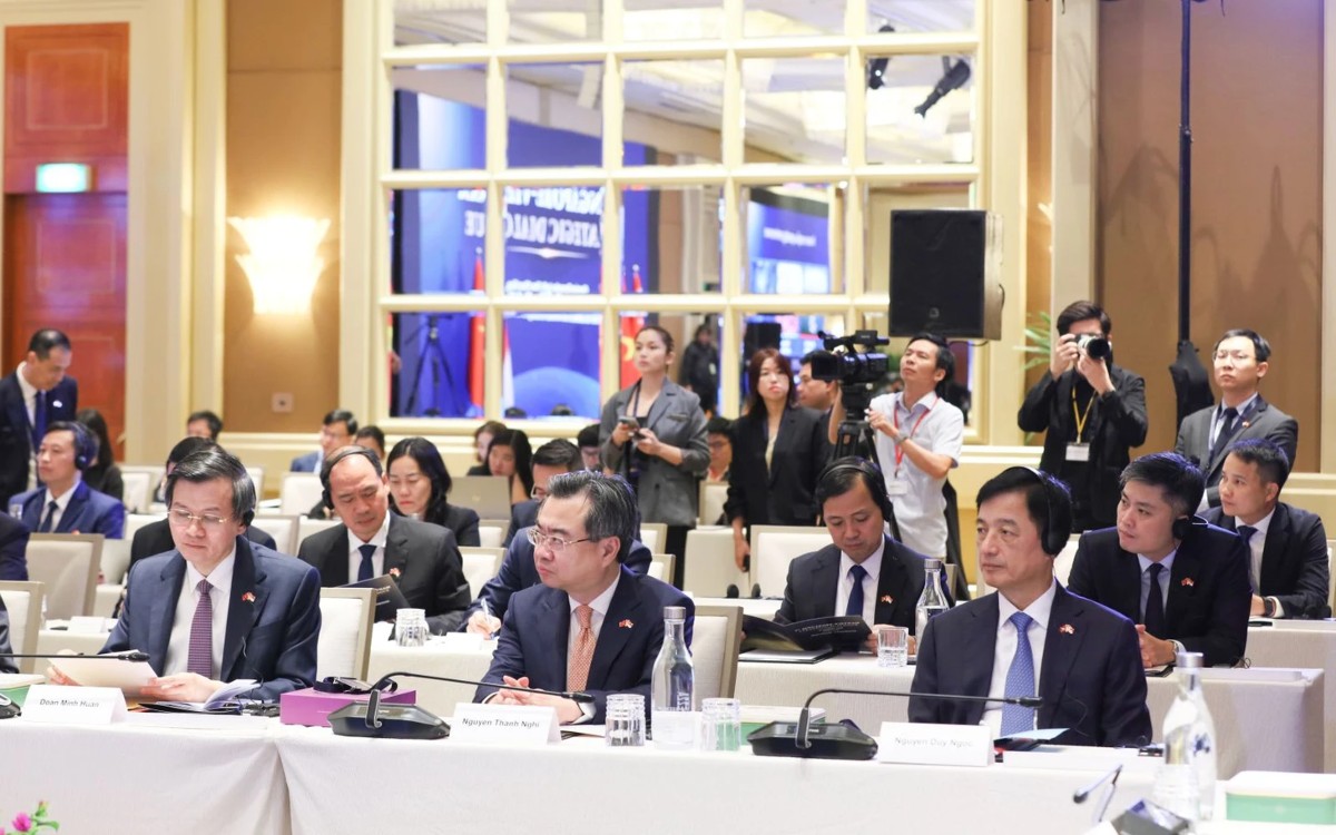 Các đại biểu Việt Nam tham dự đối thoại - Ảnh: Dangcongsan.vn