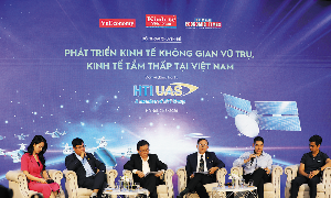 Đối thoại Phát triển kinh tế không gian vũ trụ, kinh tế tầm thấp tại Việt Nam. Ảnh: Tri Phong.