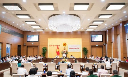 Quang cảnh phiên họp. Ảnh: Cổng thông tin điện tử Quốc hội.