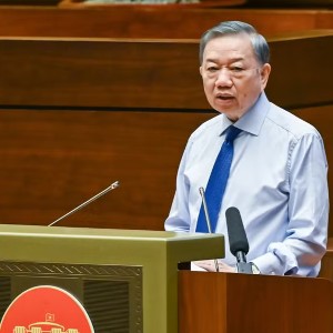 Tổng Bí thư, Chủ tịch nước Tô Lâm phát biểu chỉ đạo tại gặp mặt. Ảnh: Nhân Dân