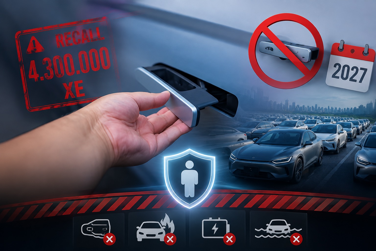 Cấm tay nắm cửa ẩn từ 2027: Thông điệp cứng rắn của Trung Quốc trước cuộc đua công nghệ quá đà