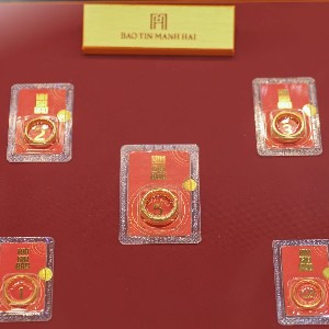 Giá vàng nhẫn “4 số 9” giảm tới 1,5 triệu đồng/lượng. Ảnh: Bảo Tín Mạnh Hải