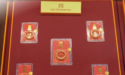 Giá vàng nhẫn “4 số 9” giảm tới 1,5 triệu đồng/lượng. Ảnh: Bảo Tín Mạnh Hải
