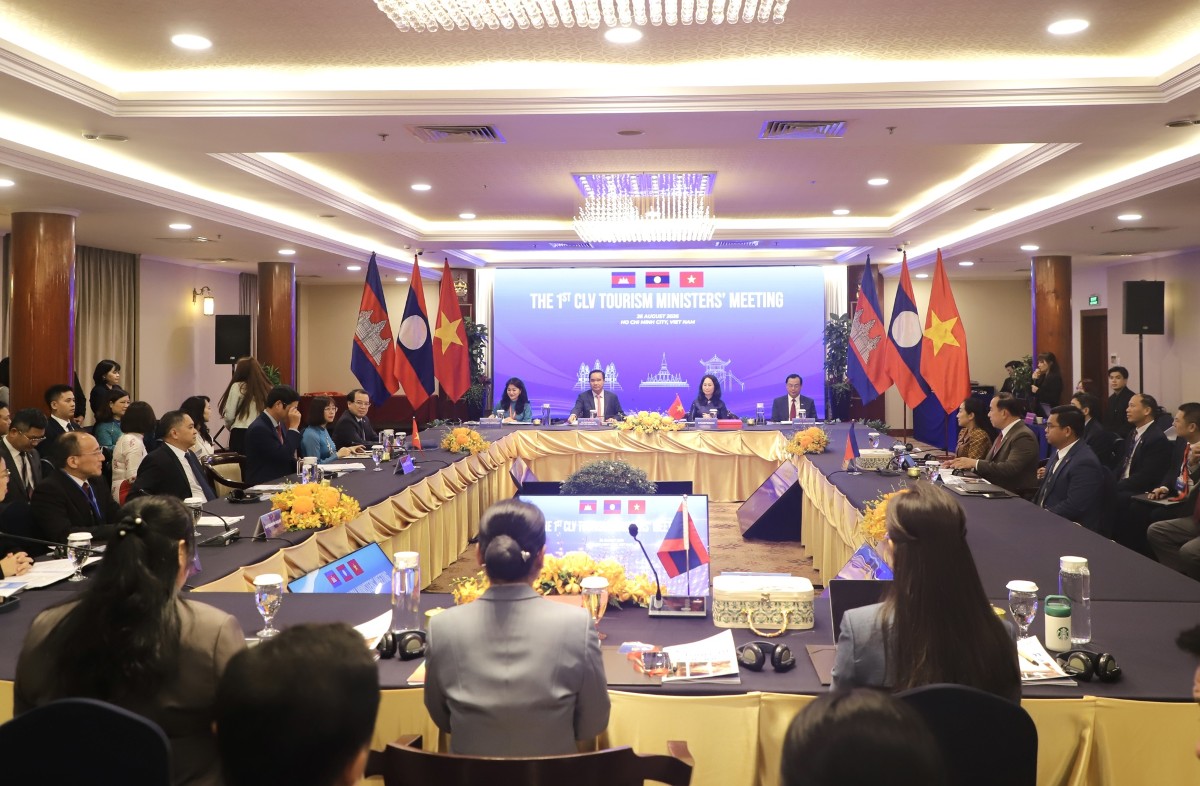 Hội nghị đã thông qua Kế hoạch hành động chung về hợp tác du lịch ba nước giai đoạn 2026 - 2028. Ảnh: BVHTTDL