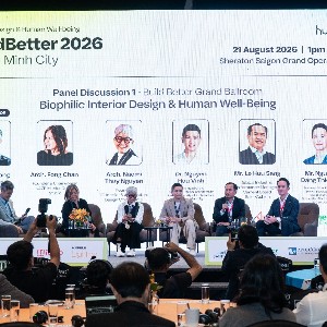 Sự kiện Build Better 2026 thu hút nhiều kiến trúc sư, nhà thiết kế, chuyên gia xây dựng hàng đầu tham gia và thảo luận.