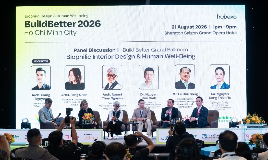 Sự kiện Build Better 2026 thu hút nhiều kiến trúc sư, nhà thiết kế, chuyên gia xây dựng hàng đầu tham gia và thảo luận.
