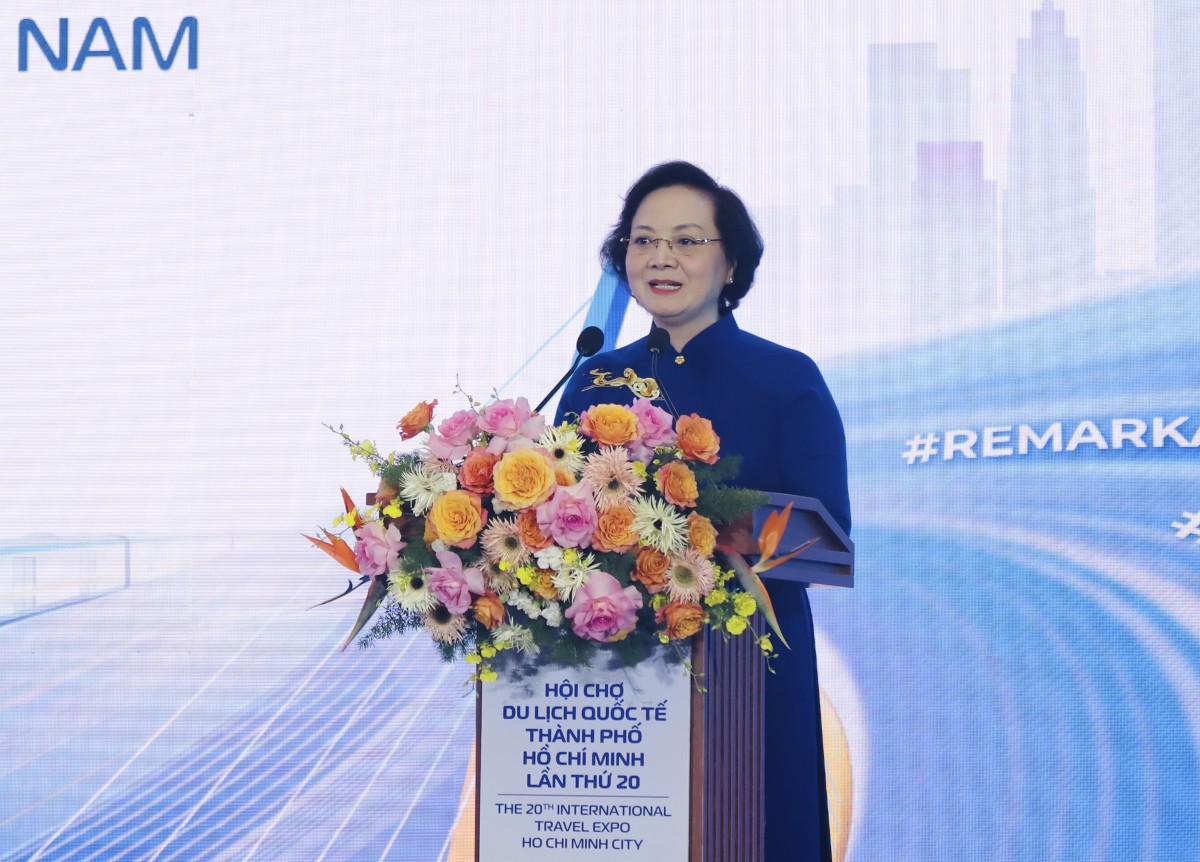 Phó Thủ tướng Chính phủ Phạm Thị Thanh Trà phát biểu chỉ đạo. Ảnh: Bộ VHTTDL
