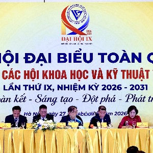 Liên hiệp các Hội Khoa học và Kỹ thuật Việt Nam (Liên hiệp Hội Việt Nam) tổ chức Đại hội đại biểu toàn quốc lần thứ IX, nhiệm kỳ 2026 - 2031. Ảnh: Lý Hà