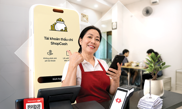Techcombank: Chuyển đổi giao dịch thành nguồn lực cho hộ kinh doanh