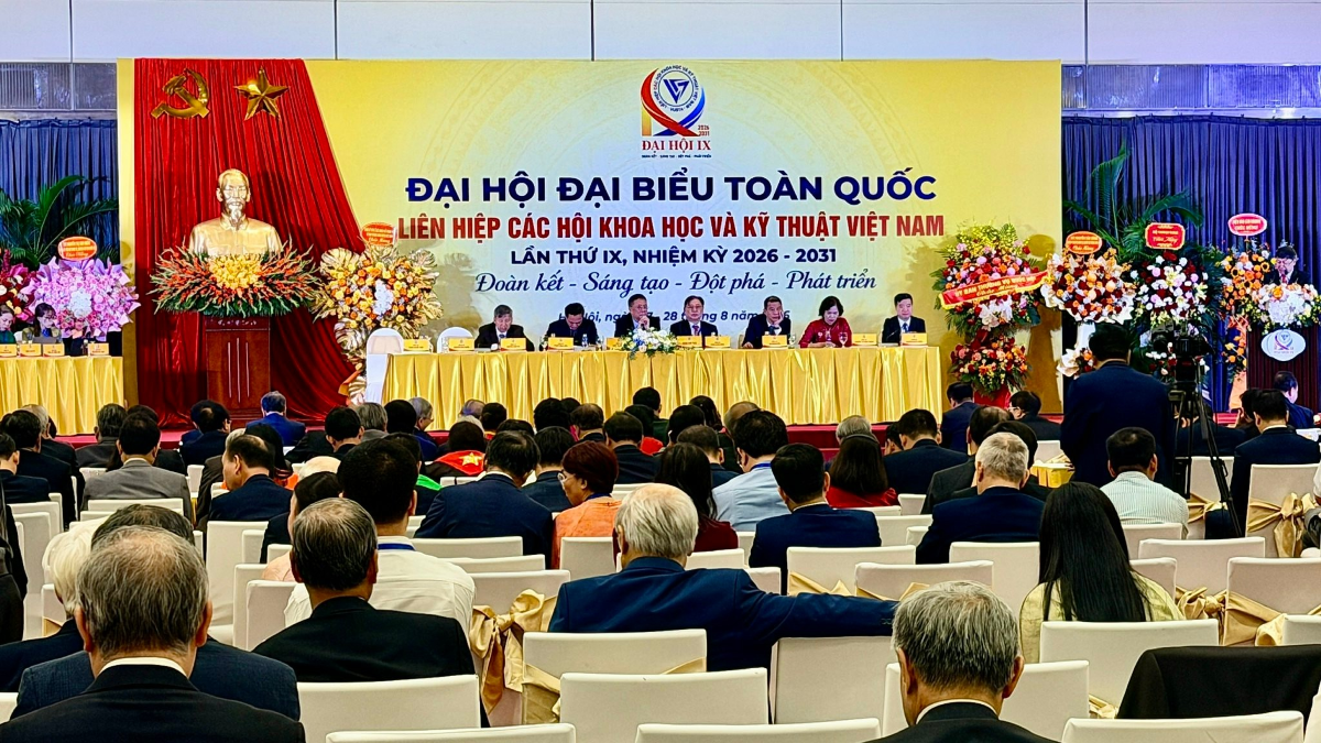 Liên hiệp các Hội Khoa học và Kỹ thuật Việt Nam (Liên hiệp Hội Việt Nam) tổ chức Đại hội đại biểu toàn quốc lần thứ IX, nhiệm kỳ 2026 - 2031, với chủ đề “Đoàn kết - Sáng tạo - Đột phá - Phát triển”. Ảnh: Lý Hà