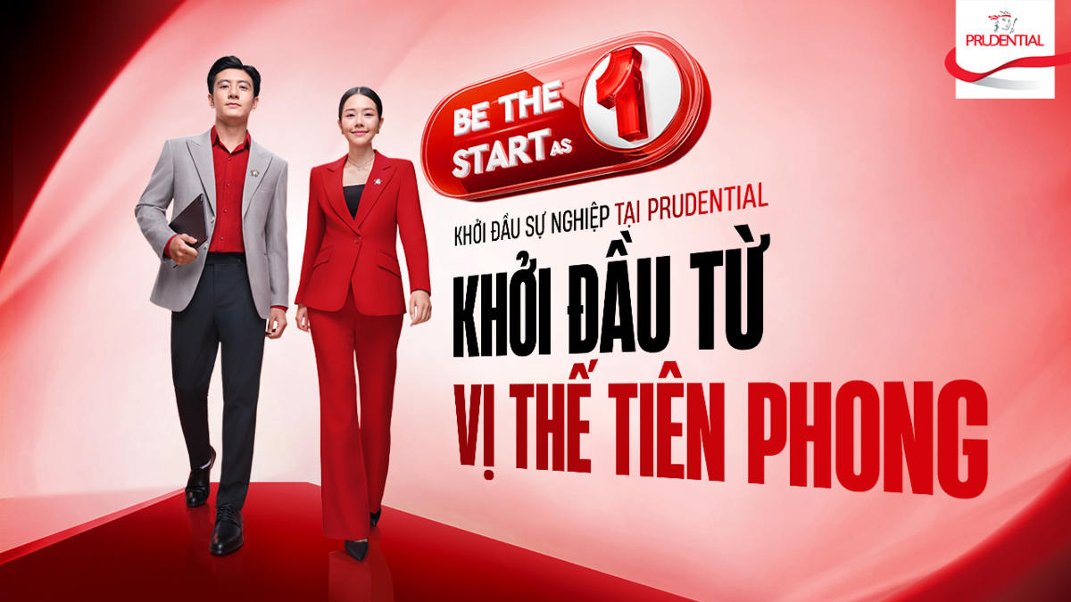 Chiến dịch “Khởi đầu từ vị thế tiên phong” của Prudential góp phần nâng tầm đội ngũ tư vấn viên tài chính thế hệ mới chuyên nghiệp và bền vững. Nguồn: Prudential.