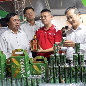 Không gian Hội chợ Công Thương vùng Bắc Trung Bộ tại Nghệ An năm 2026. Ảnh: PT