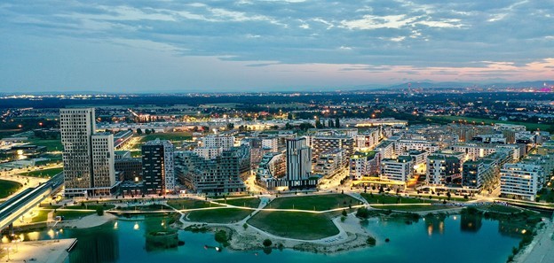 Dự án Seestadt Aspern (nằm tại thành phố Vienna, Austria) được quy hoạch bởi Sweco, giúp thành phố này dành giải thưởng danh giá Lee Kuan Yew World City Prize 2020. Ảnh: Sweco.