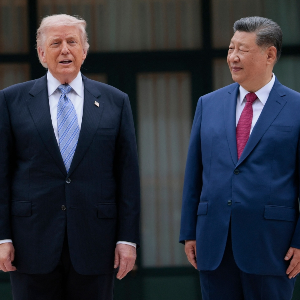 Tổng thống Mỹ Donald Trump và Chủ tịch Trung Quốc Tập Cận Bình tại Bắc Kinh ngày 15/5/2026 - Ảnh: Getty Images