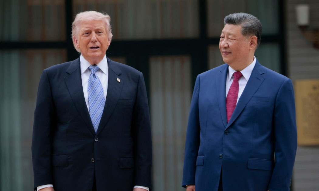 Tổng thống Mỹ Donald Trump và Chủ tịch Trung Quốc Tập Cận Bình tại Bắc Kinh ngày 15/5/2026 - Ảnh: Getty Images