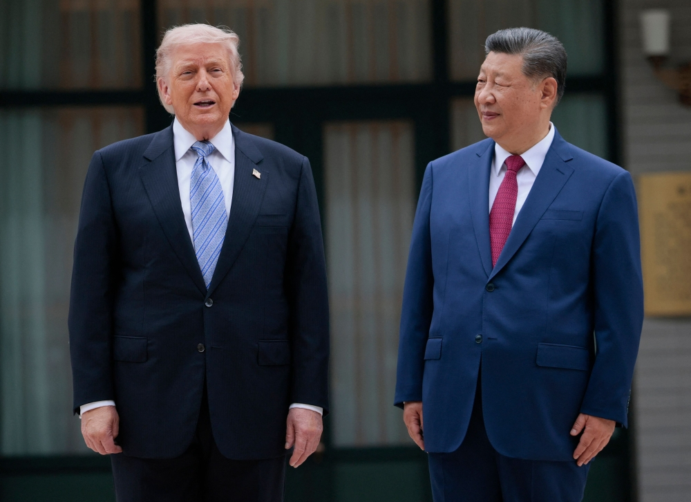 Tổng thống Mỹ Donald Trump và Chủ tịch Trung Quốc Tập Cận Bình tại Bắc Kinh ngày 15/5/2026 - Ảnh: Getty Images