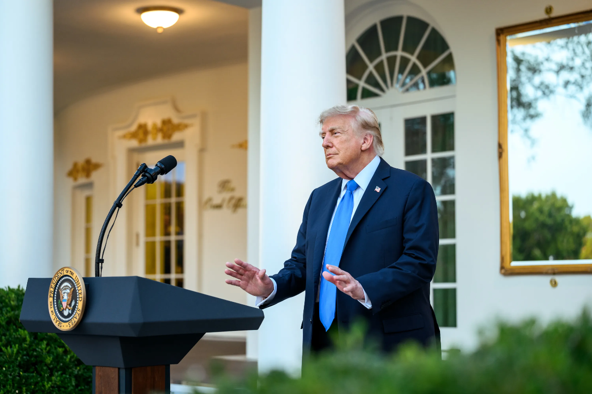 Tổng thống Mỹ Donald Trump trong một sự kiện ở Nhà Trắng hôm 2/9 - Ảnh: Nhà Trắng.