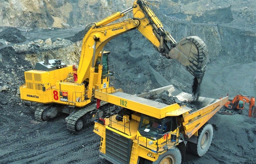 Trong 8 tháng đầu năm 2026, tổng sản lượng than nguyên khai của TKV đạt 25,211 triệu tấn. Ảnh: TKV.