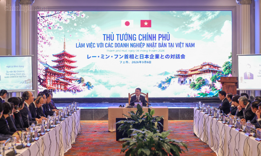 Thủ tướng chủ trì cuộc làm việc với các doanh nghiệp Nhật Bản sáng 6/9 - Ảnh: chinhphu.vn/Nhật Bắc