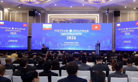 Diễn đàn Doanh nghiệp Myanmar - Việt Nam. Ảnh: Chính phủ/Đức Tuân