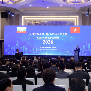 Diễn đàn Doanh nghiệp Myanmar - Việt Nam. Ảnh: Chính phủ/Đức Tuân