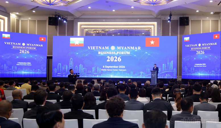 Diễn đàn Doanh nghiệp Myanmar - Việt Nam. Ảnh: Chính phủ/Đức Tuân