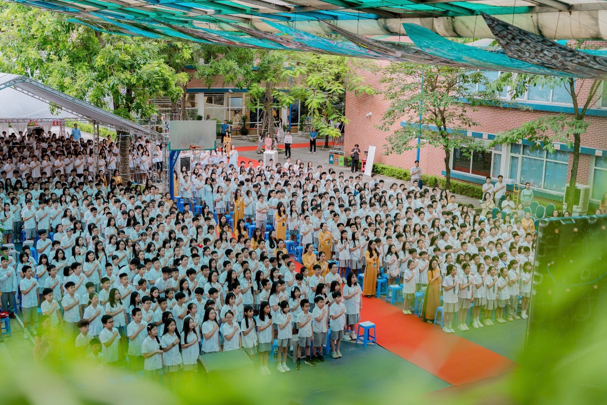 Trường PTLC Edison nằm giữa thành phố xanh Ecopark. Ảnh: Minh Phương.