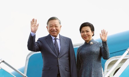 Tổng Bí thư, Chủ tịch nước Tô Lâm cùng Phu nhân lên đường thăm cấp Nhà nước tới Nga, thăm chính thức Pháp và dự Hội nghị Thượng đỉnh Không gian vũ trụ