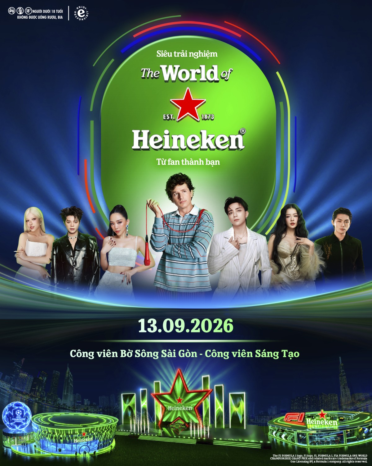The World Of Heineken® - Nơi kết nối văn hóa âm nhạc toàn cầu với một trong những line-up ấn tượng nhất Việt Nam, cùng global hitmaker Charlie Puth - tất cả trong một trải nghiệm chỉ có thể là Heineken.