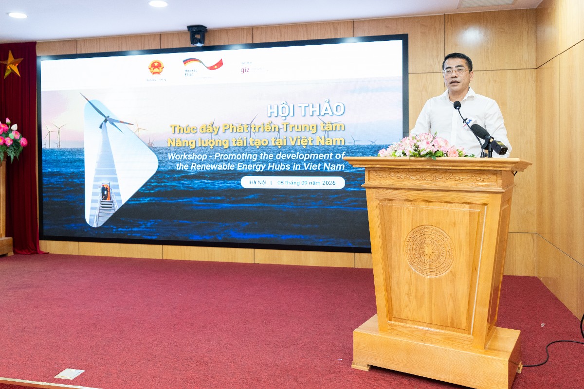 Ông Tăng Thế Hùng: "Phát triển năng lượng tái tạo không chỉ dừng ở việc mở rộng công suất nguồn điện...". Ảnh: GIZ.