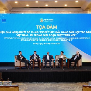 Toàn cảnh tọa đàm. Ảnh: Bộ Tài chính.