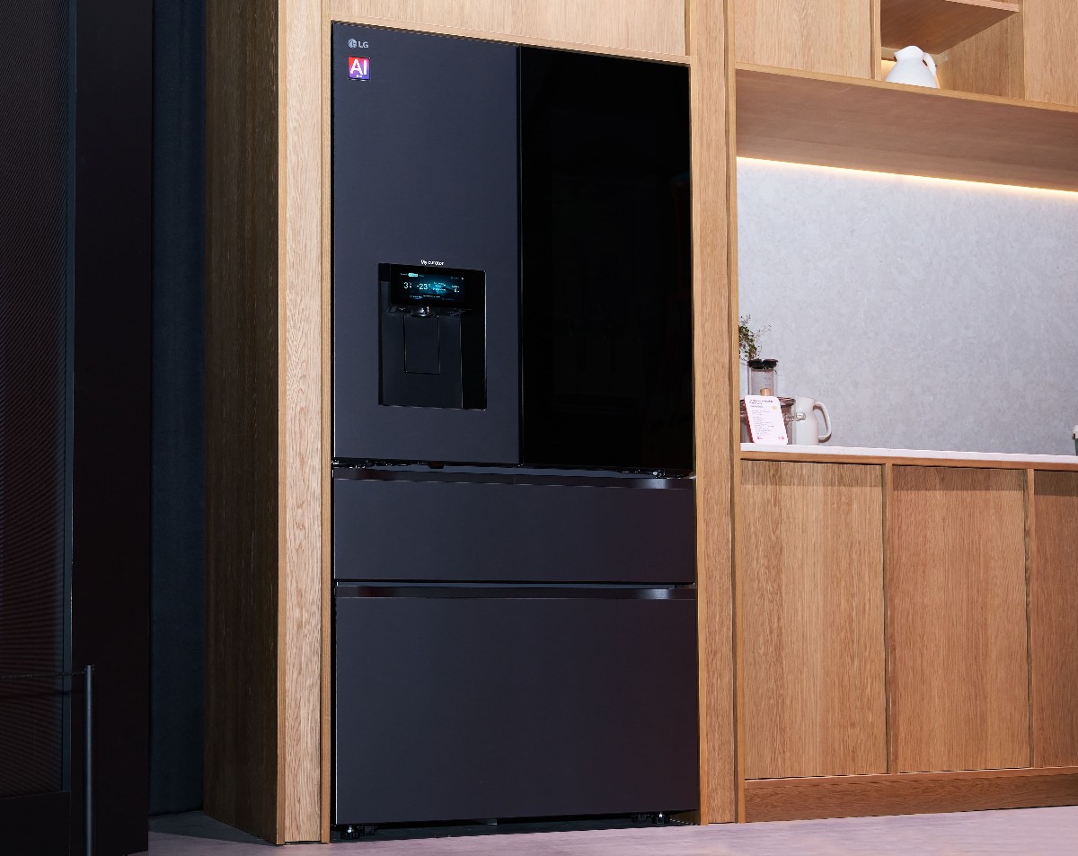 Tư duy tối ưu không gian cũng được thể hiện trên mẫu tủ lạnh French Door LG Fit & Max.