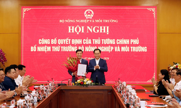 Thủ tướng bổ nhiệm tân Thứ trưởng Bộ Nông nghiệp và Môi trường