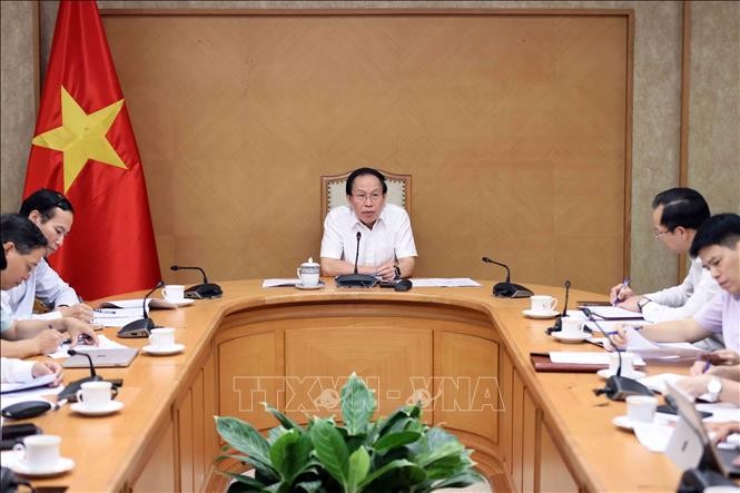 Phó Thủ tướng Lê Tiến Châu phát biểu. Ảnh: An Đăng/TTXVN.