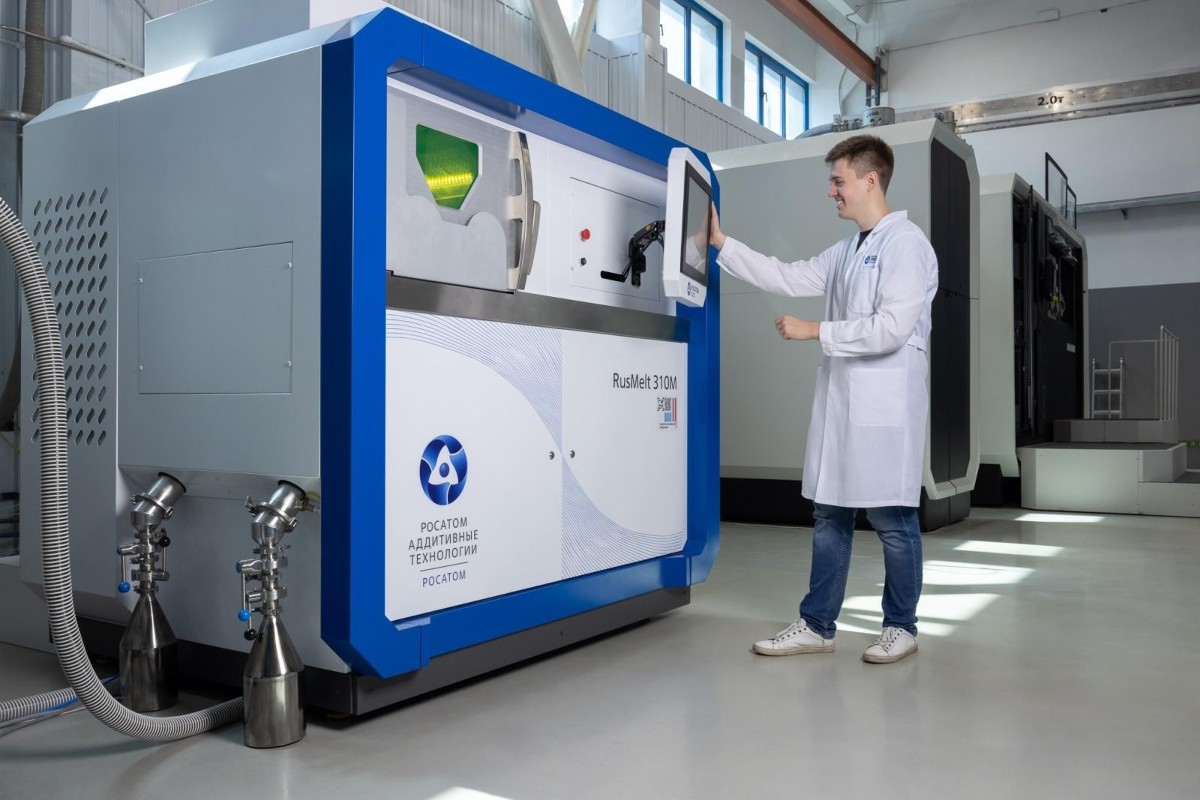 Máy in 3D kim loại RusMelt 310M của Rosatom. Ảnh: Rosatom