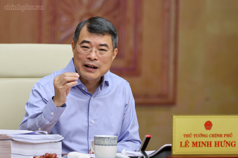 Thủ tướng Lê Minh Hưng chủ trì cuộc họp với các bộ ngành liên quan về dự án Luật Đất đai (sửa đổi), Luật Nhà ở (sửa đổi) và Luật Kinh doanh bất động sản (sửa đổi) - Ảnh: chinhphu.vn/Nhật Bắc