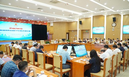 Hội nghị Tham vấn chính sách dự án Luật Quản lý, phát triển vật liệu xây dựng. Ảnh: Bộ Xây dựng