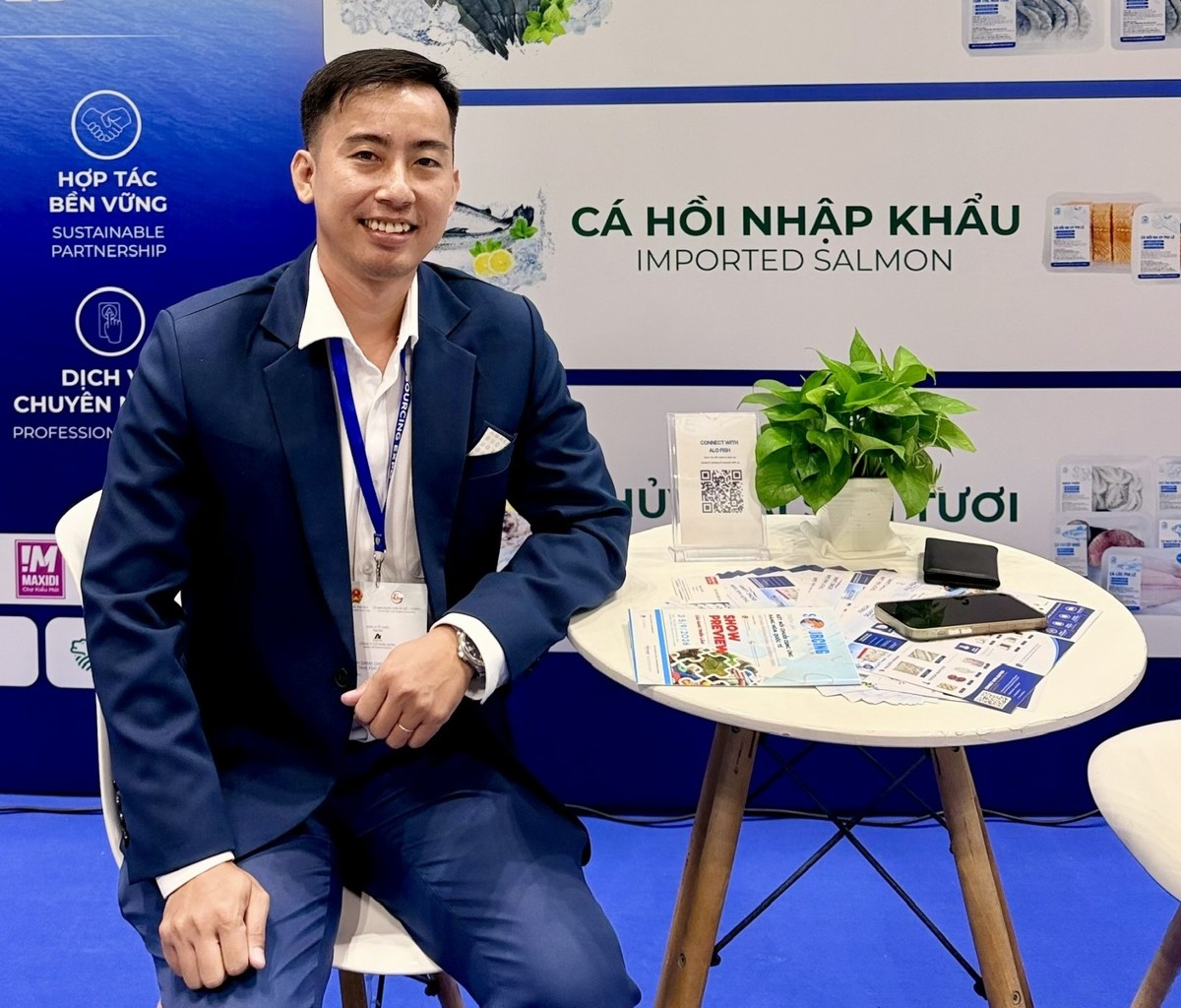 Ông Nguyễn Văn Minh Tâm, đồng sáng lập Công ty Thương mại Thủy sản Alo Fish.
