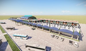 Mô hình điểm dừng chân đang được mở rộng theo hướng tích hợp trạm sạc xe điện, năng lượng sạch, giải pháp số và các tiện ích. Ảnh minh họa