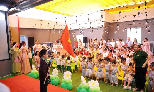 Giáo dục mầm non đã có bước phát triển mới về quy mô, chất lượng chăm sóc, nuôi dưỡng, giáo dục trẻ. Ảnh: Như Nguyệt.