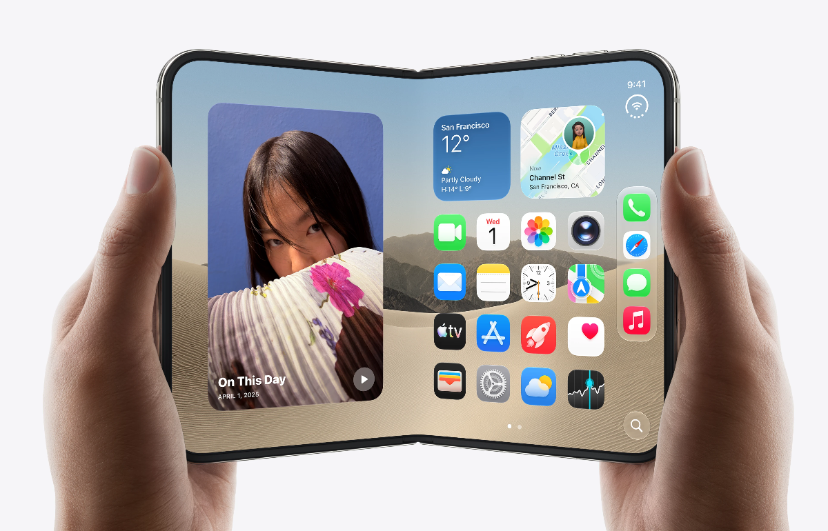 Phiên bản "gập" iPhone Duo giá đắt nhất gần 104 triệu đồng - Ảnh: Apple.