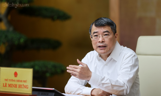 Thủ tướng Chính phủ Lê Minh Hưng chủ trì cuộc làm việc với Bộ Tài chính và các bộ, ngành, cơ quan liên quan về 4 dự án luật - Ảnh: chinhphu.vn/Nhật Bắc