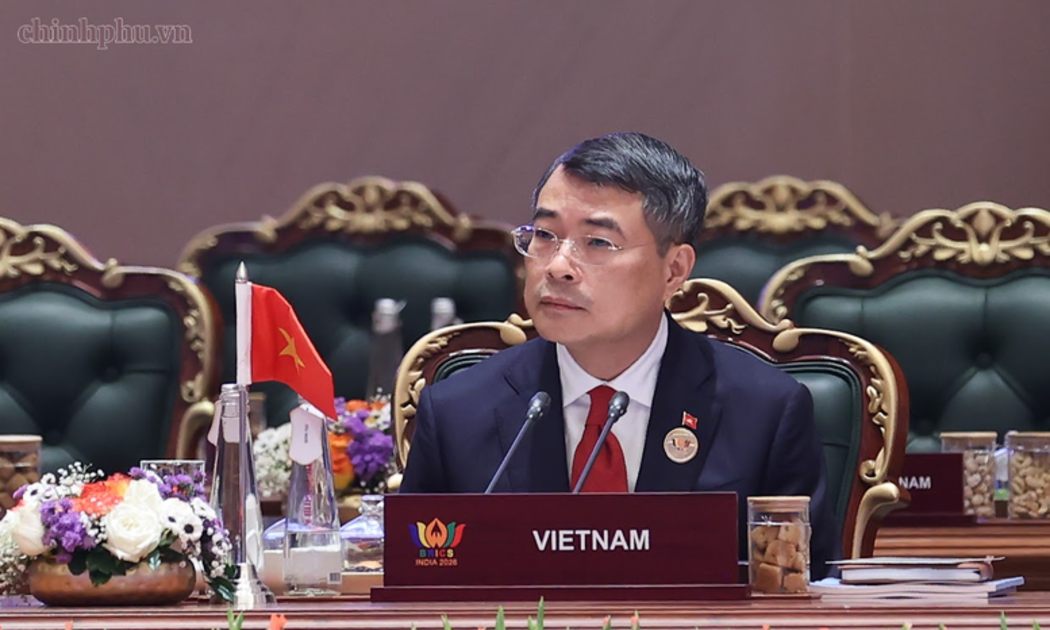 Thủ tướng Lê Minh Hưng tham dự phiên họp Hội nghị thượng đỉnh BRICS lần thứ 18 - Ảnh: chinhphu.vn/Nhật Bắc
