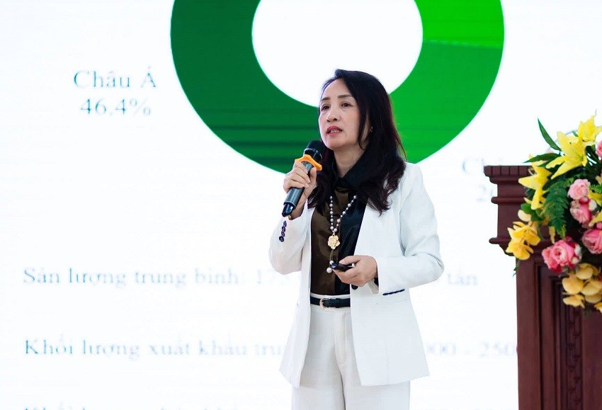 Bà Hoàng Thị Liên, Chủ tịch Hiệp hội Hồ tiêu và cây gia vị Việt Nam (VPSA).