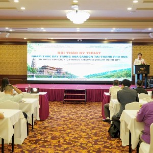 Hội thảo kỹ thuật thúc đẩy trung hòa carbon tại thành phố Huế năm 2026. Ảnh: UBND TP Huế