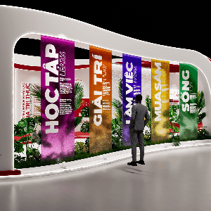 Phối cảnh không gian triển lãm Nam Long Experience 2026.