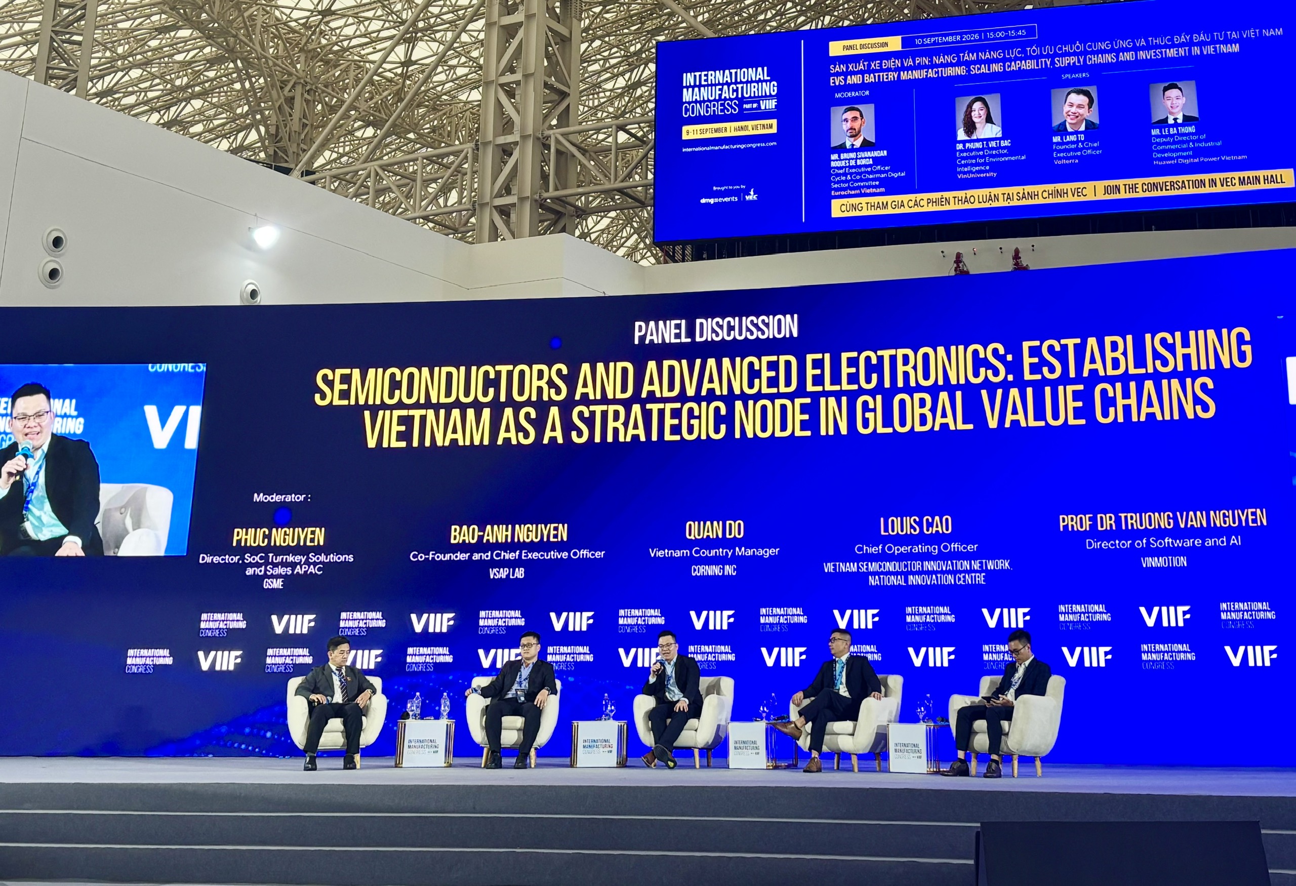 Tọa đàm “Bán dẫn và điện tử tiên tiến: Đưa Việt Nam trở thành mắt xích chiến lược trong chuỗi giá trị toàn cầu”. Ảnh: B.B