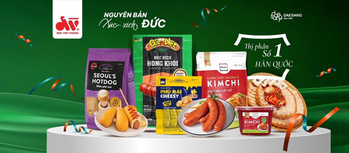 Daesang Đức Việt sở hữu danh mục với hơn 100 sản phẩm.