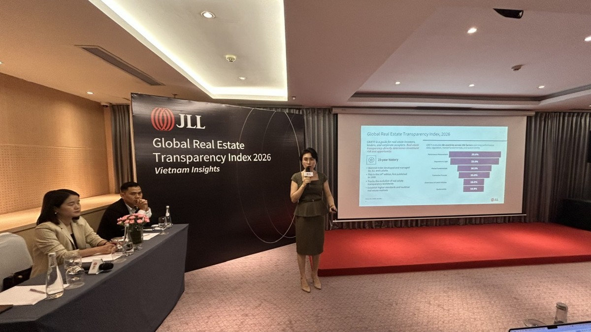 JLL họp báo công bố báo cáo Chỉ số minh bạch bất động sản toàn cầu 2026.