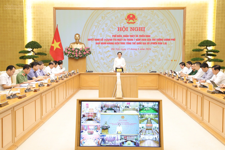 Phó Thủ tướng Hồ Quốc Dũng chủ trì Hội nghị - Ảnh: chinhphu.vn.